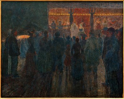 Kirmes bei Nacht von Louis Hayet